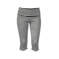 thumbnail image 6 of LIaqionyy Women Capri Pants Low Rise Lightweight Cropped Leggings Knee Length Striped Yoga Pant Workout Bottom, 6 of 7
