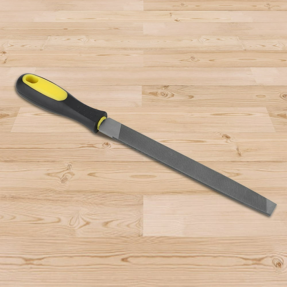 Kritne Flat File,8in Flat Mill File Smooth Blade with Handle Edge File
