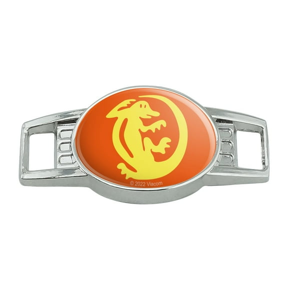 Hidden Temple Orange Iguanas Shoe Shoelace Shoe Lace Tag Runner Gym Charm Decoration