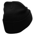 thumbnail image 3 of Floating Gift Embroidered 12 Inch Long Knitted Beanie - Black OSFM, 3 of 5