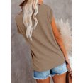 thumbnail image 2 of Cap Sleeve Oversized T Shirts Loose Fit Blouses Women's Summer Casual Tops, 2 of 6
