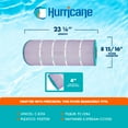 thumbnail image 4 of Hurricane HF8316-01P Platinum Purple Pool and Spa Filter Cartridge Replacement, 4 of 8
