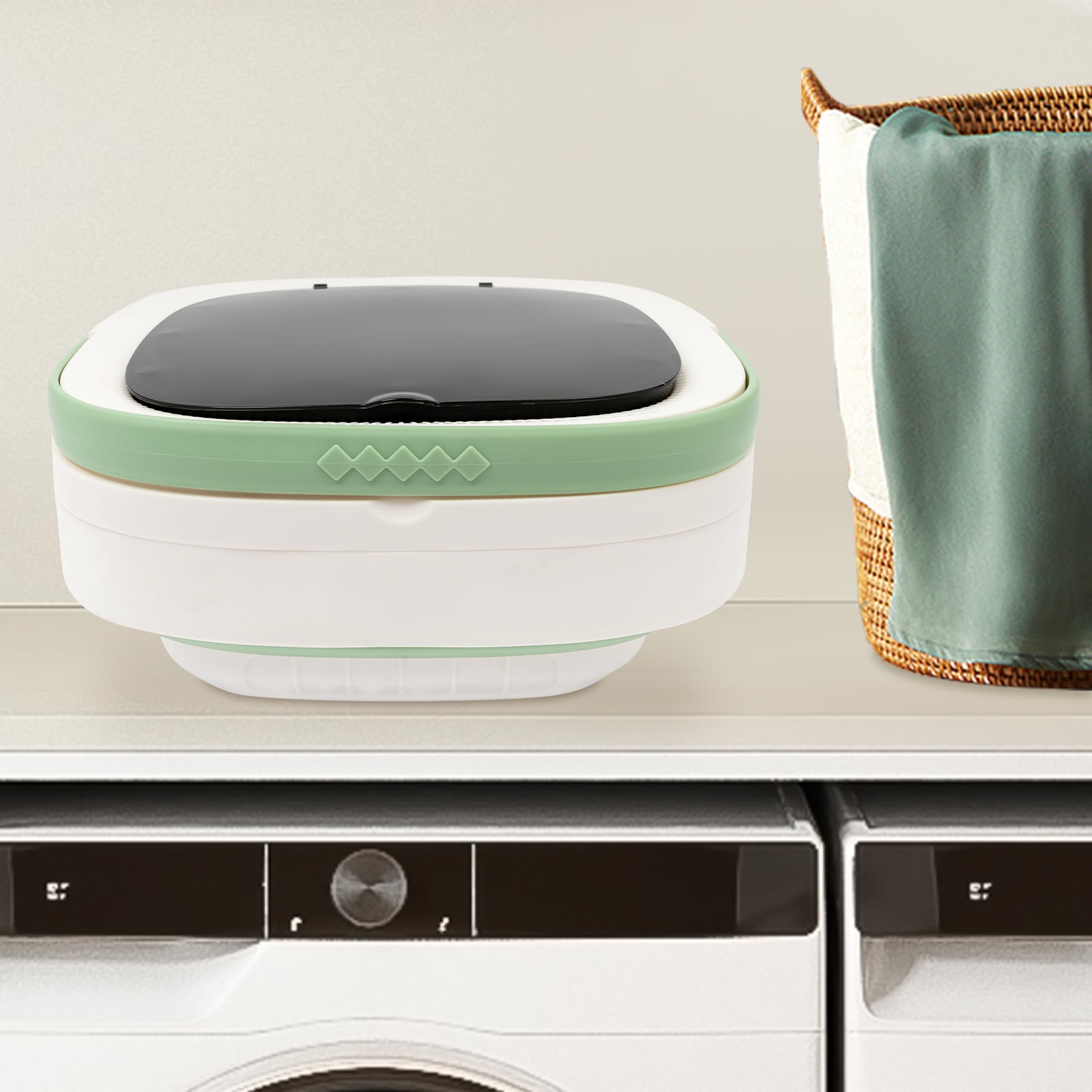 1 PCS Green Portable Washing Machine, Mini Foldable Washing Machine, Large Capacity Foldable Washing Machine