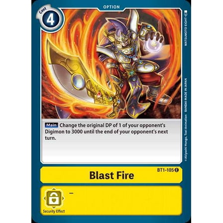 Digimon Release Special Booster Common Blast Fire BT1-105