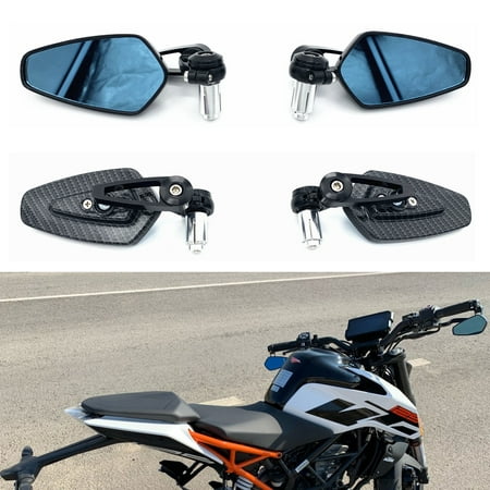 Miroir de guidon moto pour XJ6 MT01 MT03 MT07 MT09 (Noir)