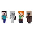 thumbnail image 2 of Minecraft Metalfigs 4-Pack – 2.5” Die-Cast Collectible Figures by Jada Toys – Wave 4 Set Featuring Steve with Sword, Alex with Axe, Skeleton & Villager, 2 of 8