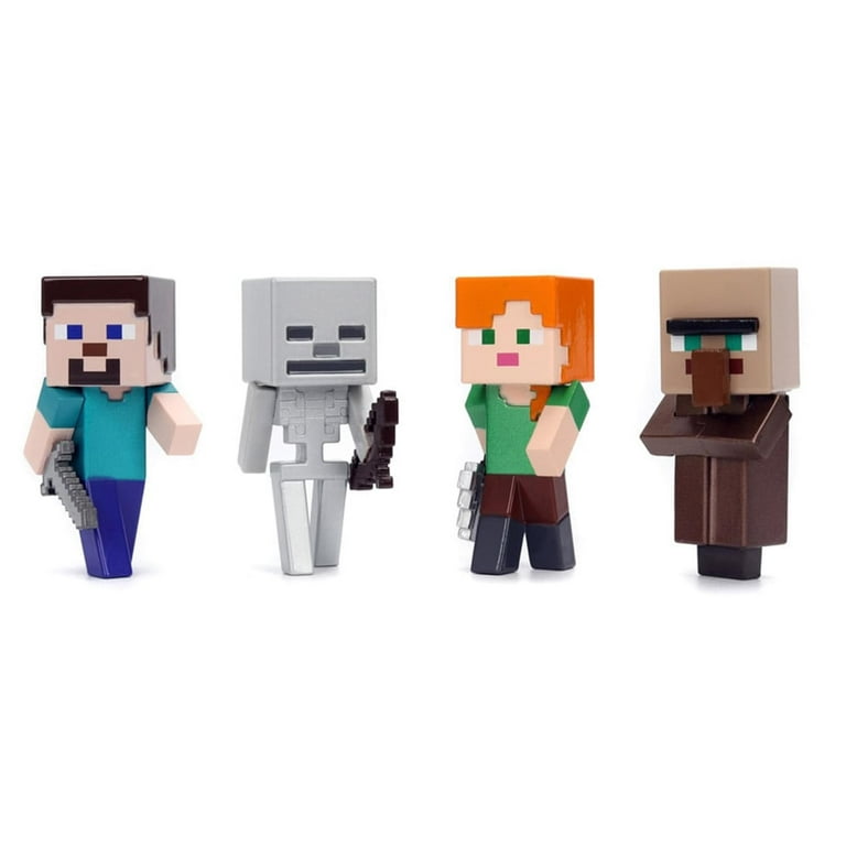 Minecraft Metalfigs 4-Pack – 2.5” Die-Cast Collectible Figures by