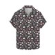 thumbnail image 3 of Ceisia Fashion Unisex Men Women Casual Short Sleeve Printed Turndown Collar Button Gift Shirt, 3 of 5