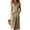Khaki, variant on Oksale Womens Dresses Casual Button Down V Neck Tank Dress Summer Vacation Maxi Long Dresses Sleeveless Sundresses with Pockets Khaki S