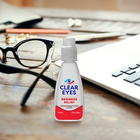 Clear Eyes Red Eye Relief Lubricant Eye Drops, 1.0 fl oz