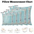 thumbnail image 5 of Throw Pillow Covers, Teal Coastal Decorative Throw Pillow Covers 18x18 Inch, Vintage Summer Beach Coral Shell Starfish Square Linen Pillow Cases for Couch/Living Room/Sofa, 5 of 9