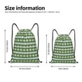 thumbnail image 4 of Kdxio Light Green Squares Print Drawstring Backpack Bag,Waterproof Draw String Back Sack, Gym Drawstring Bags Swim Bag For Unisex, 4 of 9