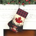 thumbnail image 6 of Dog Paw Decorative Socks 17x11.8in Top With A Strap Design For Easy Hanging For Festive Christmas Party Decorations Maple Leaf Snow Mountain Shrub, 6 of 8