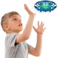 thumbnail image 1 of Scoot Hand Operated Drone for Kids or Adults - Hands Free Motion Sensor Mini Drones, Easy LED Indoor Rechargeable UFO Toy Flying Orb Ball Drone Toys for Boys and Girls (Blue), 1 of 6