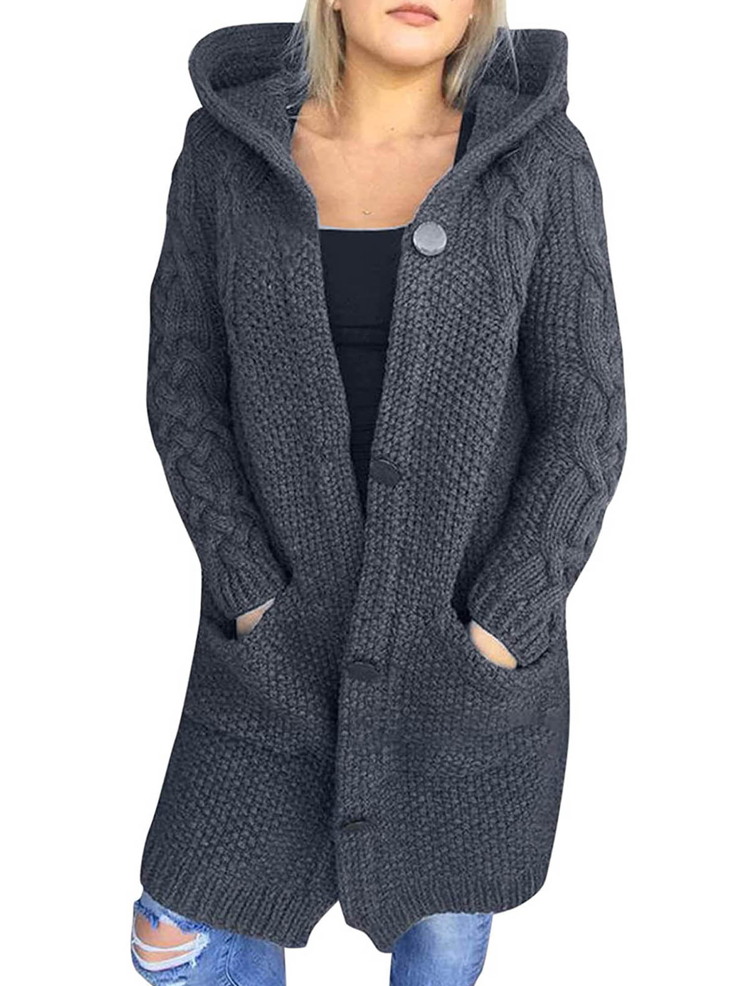 Hooded Long Cardigan