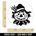 thumbnail image 2 of Scarecrow Head Fall Autumn Self-Inking Rubber Stamp Ink Stamper - Brown Ink - Small 3/4 Inch, 2 of 7