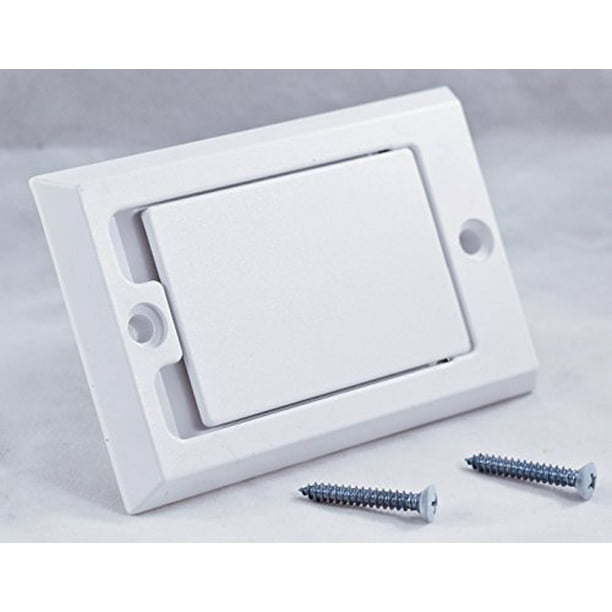 HAYDEN Central Vacuum Wall Inlet White Square Door 170001 Vac Hose