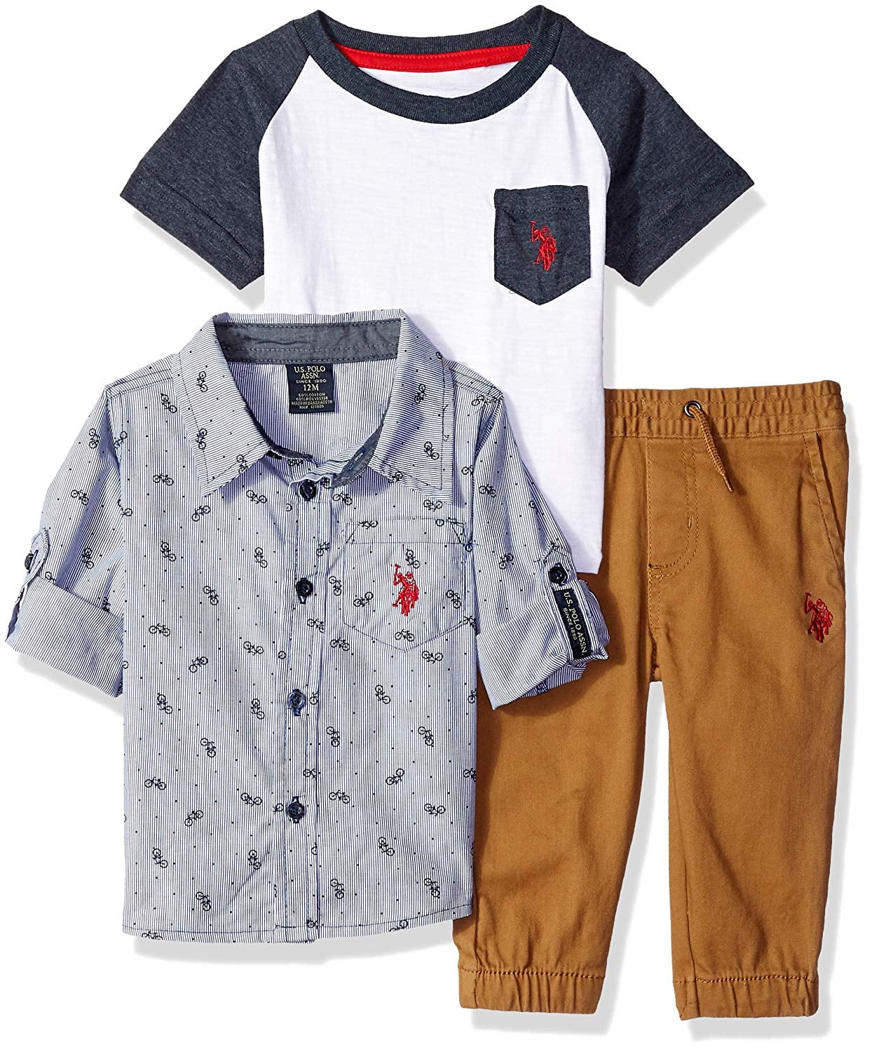 Sport Shirt and Pant Set Polo Assn U.S Boys T-Shirt