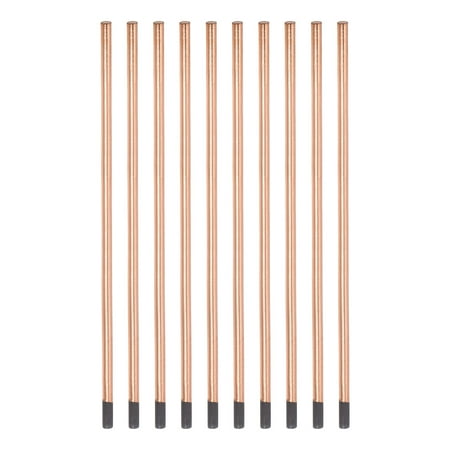 

Uxcell 10x355mm Copper Coated Gouging Carbon Gouging Rods Electrodes 10 Pack