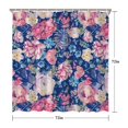 thumbnail image 5 of Pioneer Flower Floral Print Pattern Shower Curtain 72"x72" ,Bathroom Decorative Shower Curtains Set with 12 Hooks,Modern Waterproof Washable Shower Curtain, 5 of 6