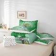 thumbnail image 4 of Chameleon 7 Piece Comforter Set Full Bed in a Bag,Green Sequin Fluid Art Comforter and Sheet Set,Crystal Diamond Bedding Set,Woodland Animals Bed Set Tropical Jungle Wildlife Room Decor, 4 of 5