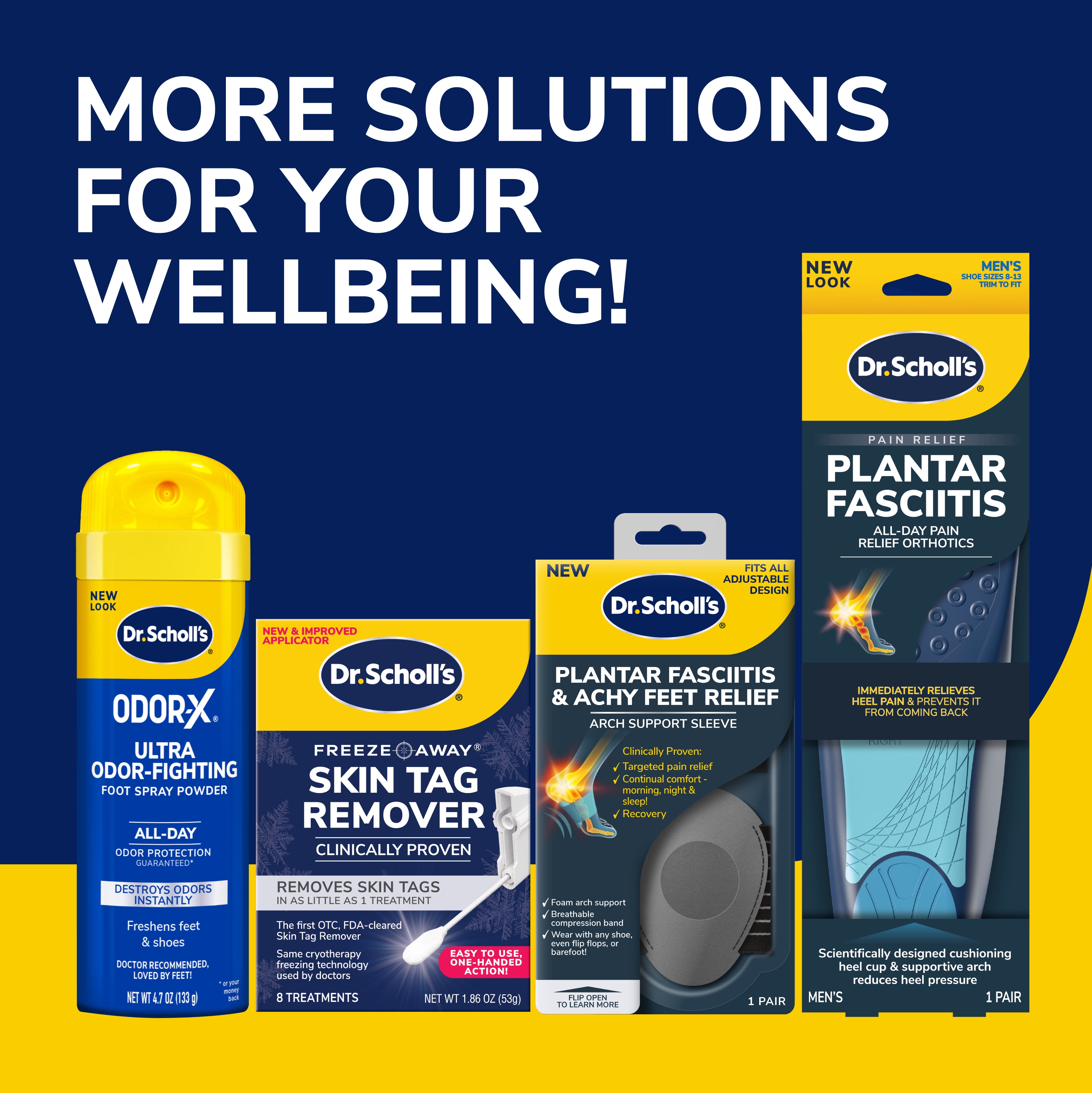 Dr. Scholl's Plantar Fasciitis Pain Relief Patches with Lidocaine and Menthol, 8 Count
