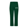 thumbnail image 4 of bbymog Track Pants Men Solid Color Drawstring Elastic Waist Casual Sweatpants with Pocket Plus Size Clothes Joggers for Men Green XXL, 4 of 5