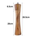 thumbnail image 2 of Molinillo de pimienta manual de cintura pequeña de madera de acacia núcleo de cerámica - Molinillo de pimienta de madera de acacia 10 pulgadas (bolsa de PP) Vhermosa, 2 of 4