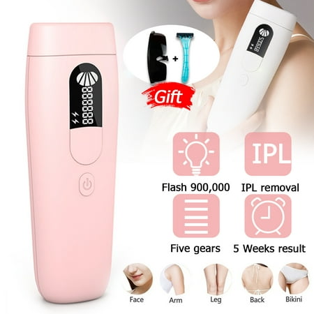 990,000 Flashes LCD Display IPL Laser Hair Removal 5 Gear Permanent Photon Rejuvenation Body Face Leg Electric Machine Painless Hair Remover Epilator For Unisex Multi Type (Best At Home Laser Hair Removal For Bikini Area)