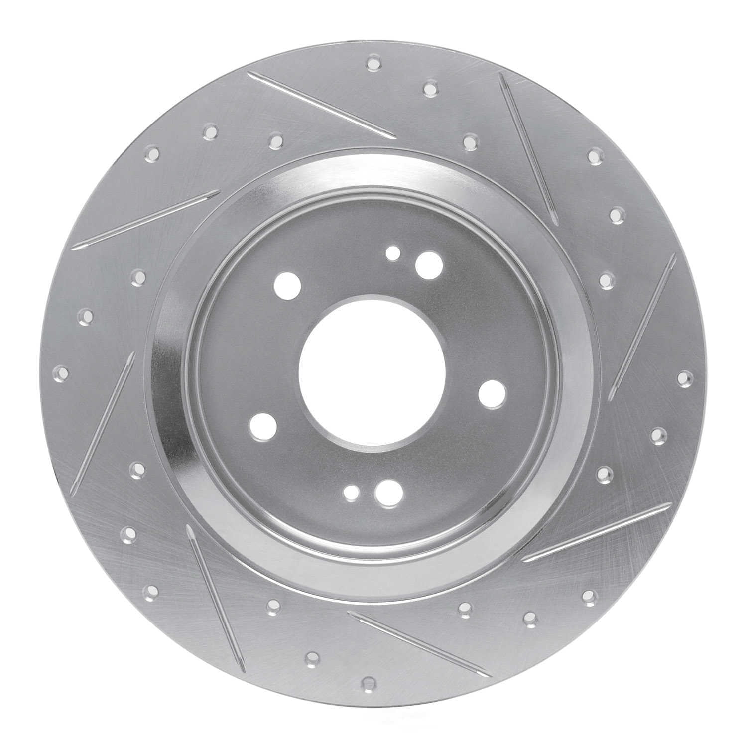 Dynamic Friction Company 631-03060L DFC Brake Rotor - Drilled And Slotted - Silver