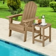 thumbnail image 4 of Costway 14'' Patio Adirondack Side End Table HDPE Square Weather Resistant Garden Brown, 4 of 9