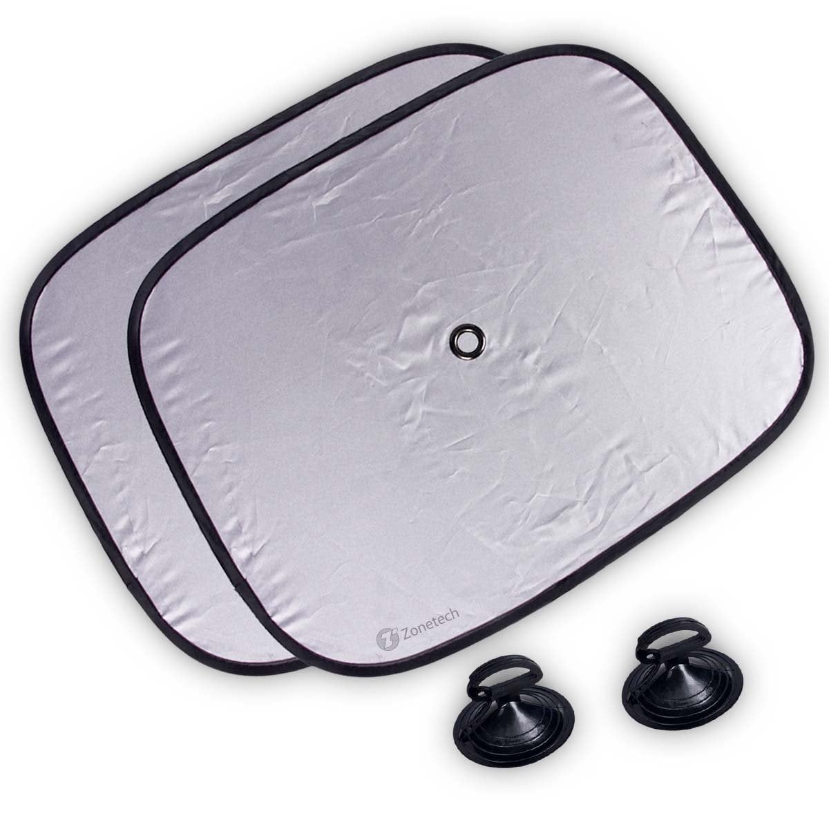 Zone Tech Foldable Side Window Sun Shades 2Piece Car