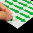 thumbnail image 5 of Small Arrow Sticker Label 1.2x0.5", 180 Pcs Adhesive Color Coding Decal, Green, 5 of 6