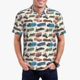 thumbnail image 1 of Balery Train Camisa Polo de Hombre con Estampado, de Manga Corta y Tejido Medio, Camisa Tipo Golf Polo-Large, 1 of 6