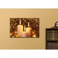 thumbnail image 2 of wall26 Canvas Prints Wall Art - Burning Christmas Candles | Modern Wall Decor/Home Decoration Stretched Gallery Canvas Wrap Giclee Print. Ready to Hang - 16" x 24", 2 of 3