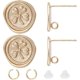 thumbnail image 1 of 1 Box 10Pcs Earring Stud Findings 18K Gold Plated Brass Four Leaf Clover Ear Stud Component with 20Pcs Jump Ring for St. Parish's Day Jewelry Making, 1 of 5