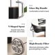 thumbnail image 3 of 12oz French Coffee Maker with High-Density Stainless Steel Filter Heat Resistant Borosilicate Glass Coffee Press Thickened Base, 3 of 5