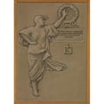 thumbnail image 2 of Elihu Vedder 11x14 Gold Ornate Wood Frame and Double Matted Museum Art Print Titled - Dedication (1883-1884), 2 of 4