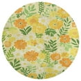 thumbnail image 3 of Floral Colorful Flower Washable Round Rug -Circle Area Rugs for Nursery Bedroom, Vintage Non Slip Non Shedding Low Pile Carpet for Living Room Coffee Table Entryway, 3 of 6