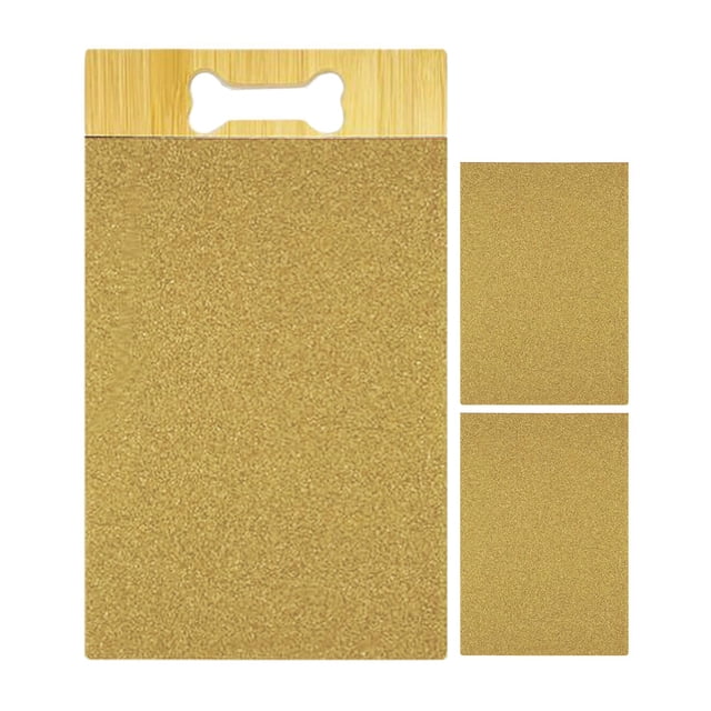 GROWTH TANK Dog Nail Scratching Board - Large - 15.75 x 8.66 Inches - Positive Reinforcement Yellow