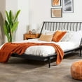 thumbnail image 3 of Mid-Century Modern Solid Wood Platform Bed Frame With Spindle Headboard, 3 of 10