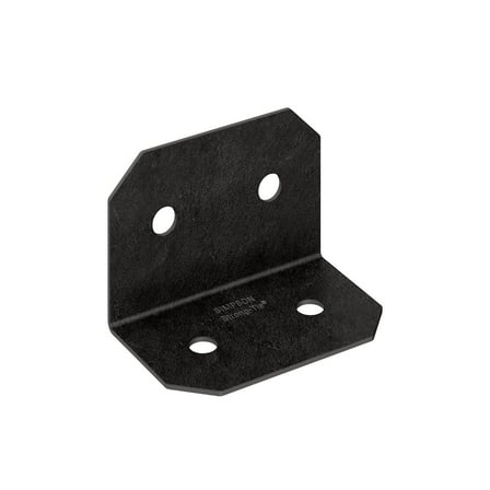 Simpson Strong Tie APVA6 Outdoor Accents Avant Collection ZMAX, Black Powder-Coated 90 Angle for 6X, 12-Pack