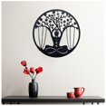 thumbnail image 1 of Elegante decoración de pared de metal del Árbol de la vida: Inspire su espacio de yoga y meditación con serenidad, armonía y belleza artística, 1 of 5