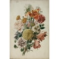thumbnail image 2 of Leopold von Stoll 17x24 Gold Ornate Framed and Double Matted Museum Art Print Titled - Bouquet with Tagetes and Lilie (1800-1820), 2 of 4