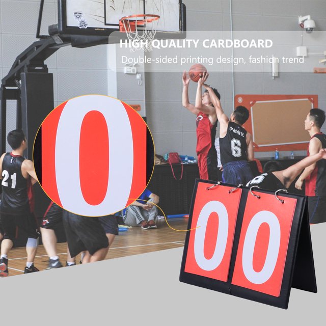 NUOLUX De Baloncesto De Dos Dígitos Para Deportes Con Placas Rojas Y Operación Manual Fácil