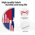 thumbnail image 5 of America Texas Flag Pattern Christmas Tree Skirt Tassel Lace for Xmas Ornaments Decoration 30", 5 of 6