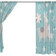 thumbnail image 4 of Coolnut Mama Llama and Baby Semi Sheer Curtains Window Voile Drapes Panels Treatment-55x78in for Living Room Bedroom Kids Room, 2 Pieces, 4 of 4