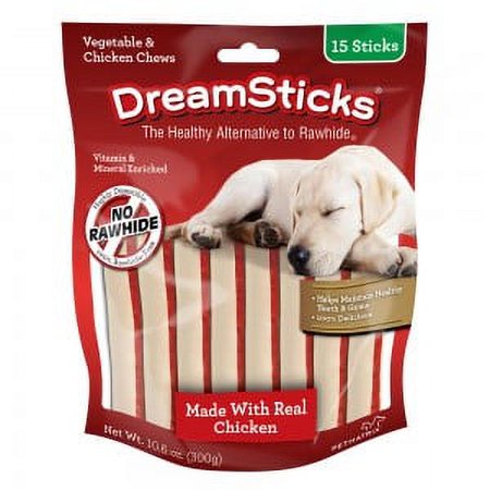 UPC: 0810833023967 | PetMatrix DreamSticks Vegetable & Chicken Dog Chews  15 count  10.6 oz