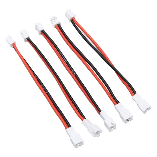 Cable de Batería PP Jadeshay 5 Piezas PH2.0 2P Macho a Hembra 91 mm