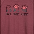 thumbnail image 3 of Instant Message - Rock Paper Claws - Women's Lightweight French Terry Long Sleeve Shirt, 3 of 6